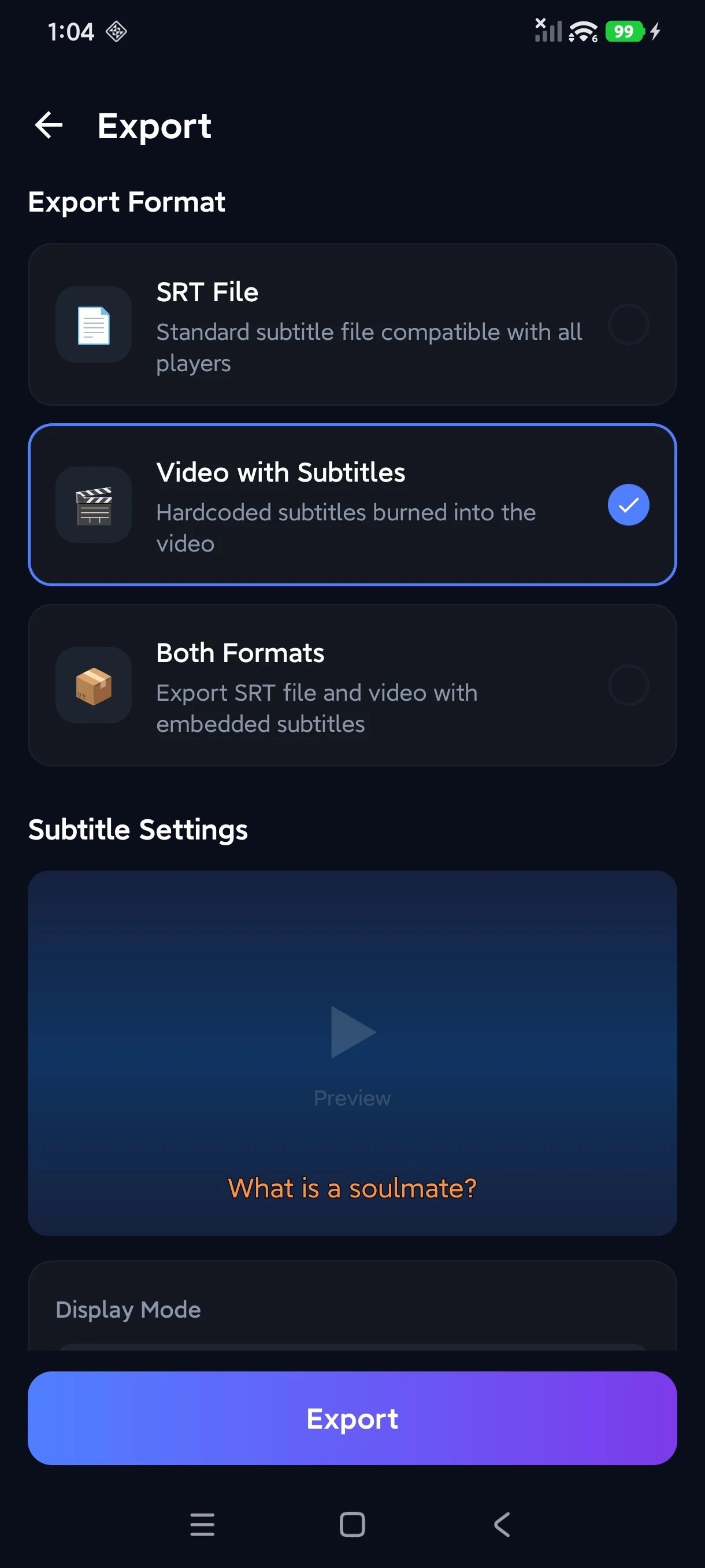 SubFlow AI - Subtitle screenshot